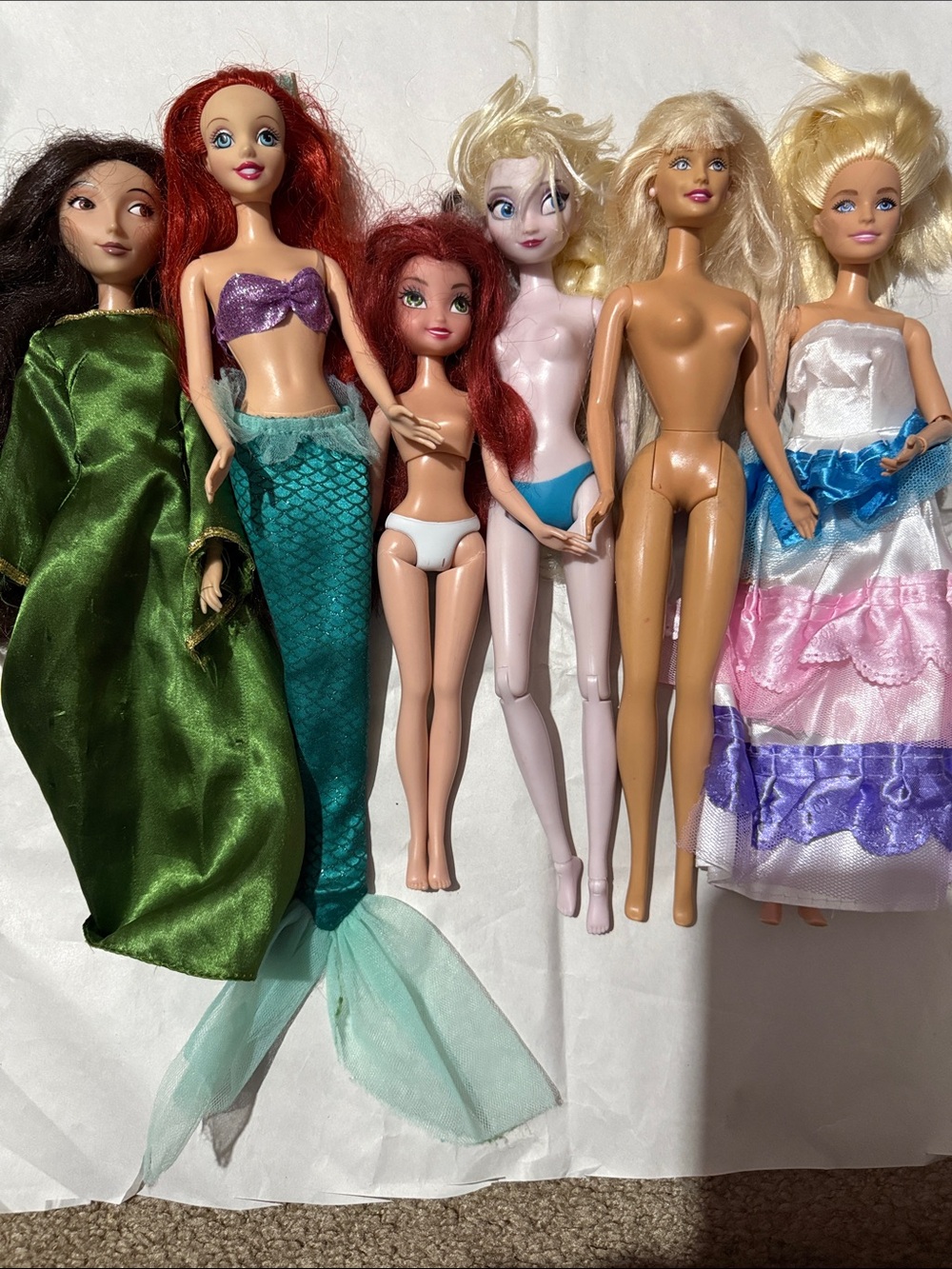 Assorted Kids Fashion Dolls - Blonde, Red, Green, Purple, Teal, White Colors